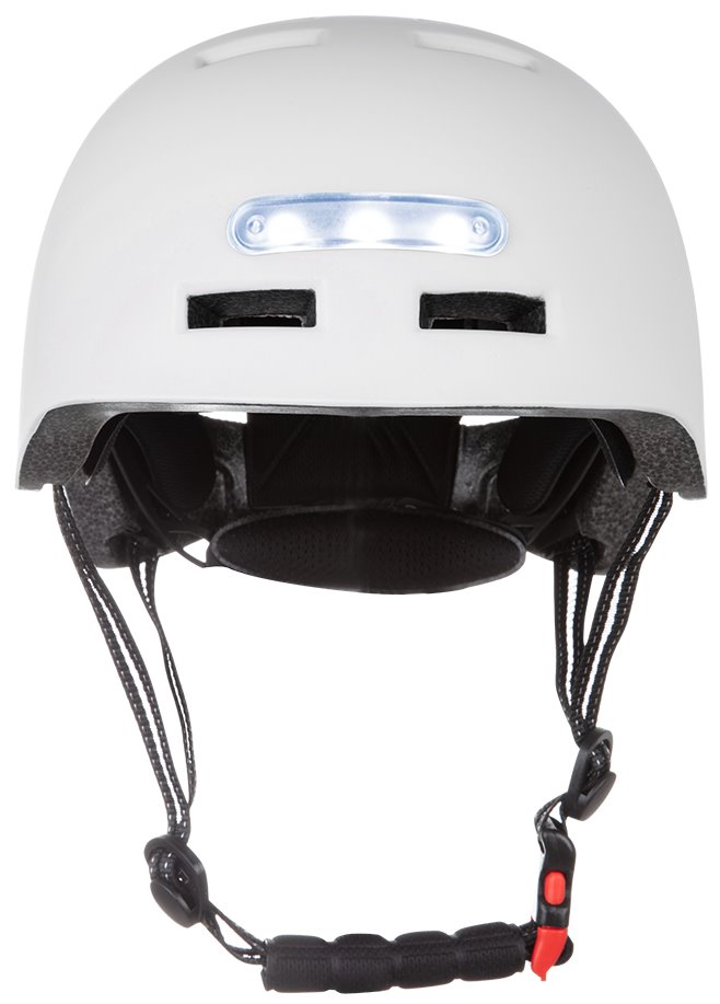 BLUETOUCH bezpečnostní helma s LED/ velikost M/ bílá