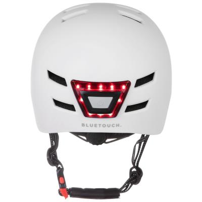BLUETOUCH bezpečnostní helma s LED/ velikost M/ bílá