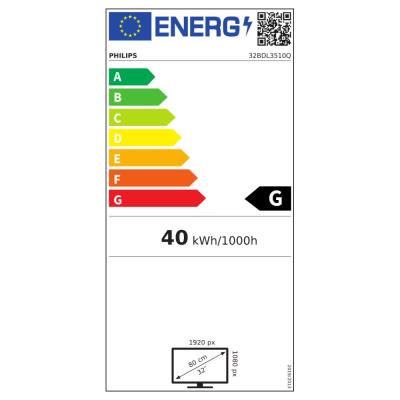 PHILIPS displej 32" 32BDL3510Q / Q-Line/ VA/ FHD/ 60Hz/ 6,5ms/ 18/7 / HDMI, DVI, VGA, RS232, RJ45, USB
