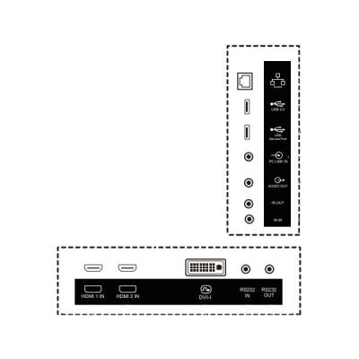 PHILIPS displej 49,5" 50BDL3511Q / Q-Line/ VA/ 4K UHD/ 60Hz/ 8ms/ 4000:1/ 18/7/ HDMI, DVI, VGA, RS232, RJ45, USB