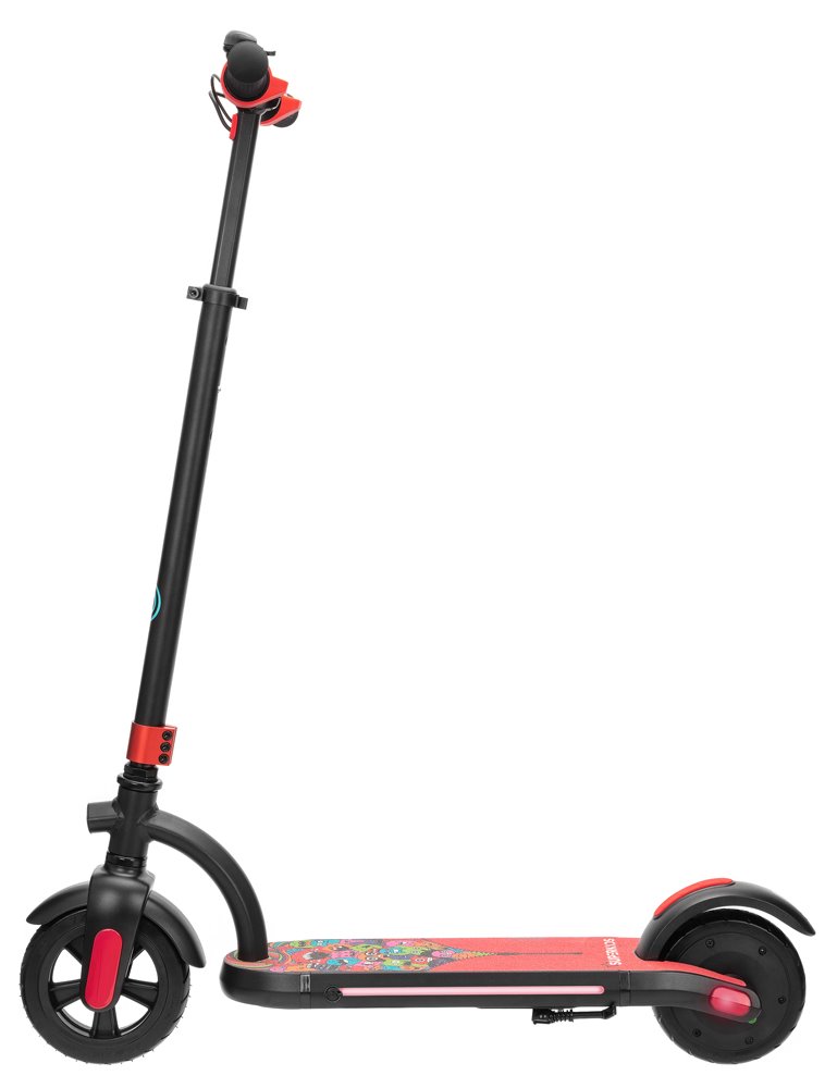 BLUETOUCH elektrická dětská koloběžka SUPERKIDS/ výkon 120W/ rychlost 15km/h/ dojezd 10km/ baterie 2,5 Ah/ červená