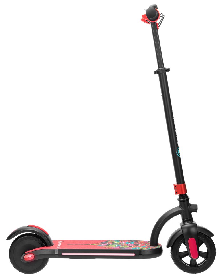 BLUETOUCH elektrická dětská koloběžka SUPERKIDS/ výkon 120W/ rychlost 15km/h/ dojezd 10km/ baterie 2,5 Ah/ červená