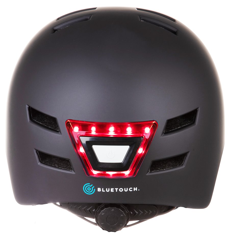 BLUETOUCH bezpečnostní helma s LED/ velikost M/ černá