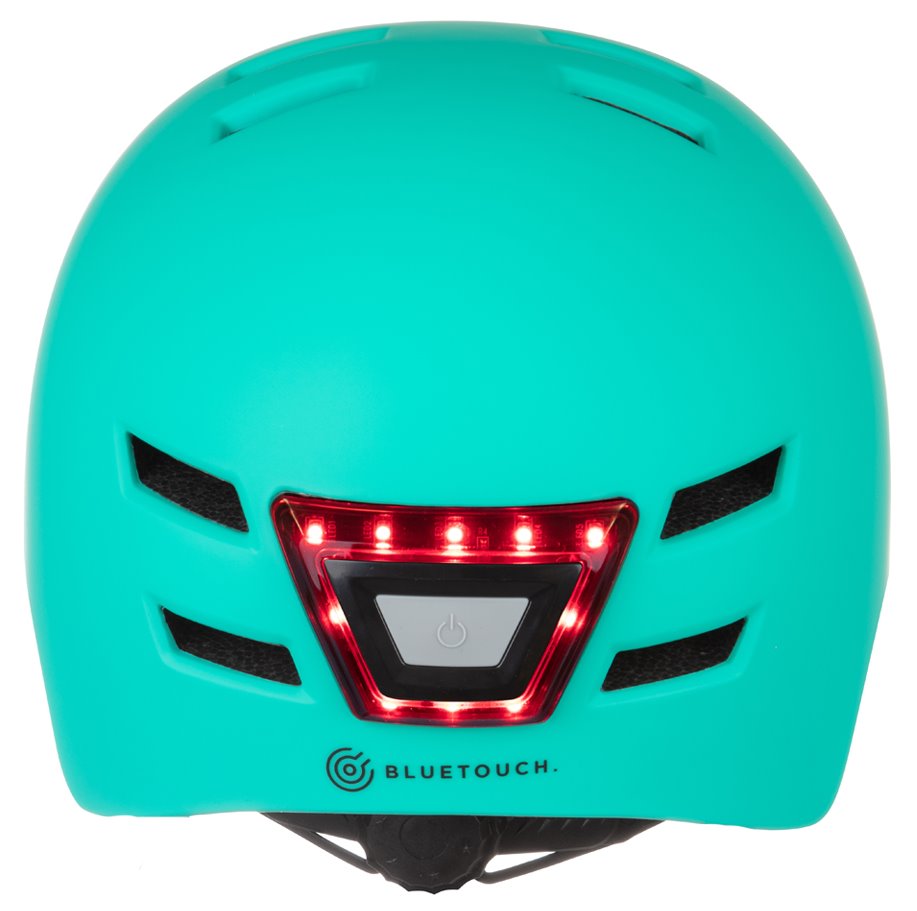 BLUETOUCH bezpečnostní helma s LED/ velikost L/ modrá