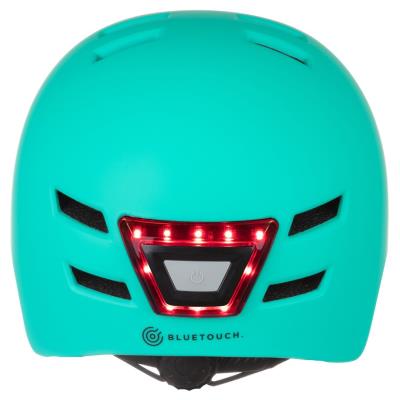 BLUETOUCH bezpečnostní helma s LED/ velikost L/ modrá