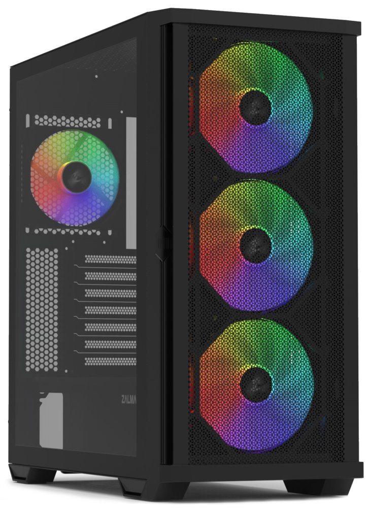 Zalman skříň Z10 Plus / ATX / 4x ARGB fan / 2xUSB 3.0 / USB-C / mesh panel / tvrzené sklo