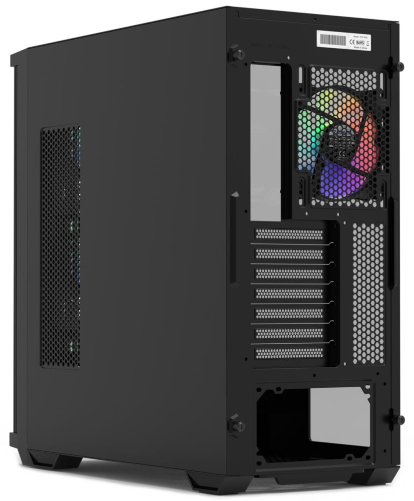 Zalman skříň Z10 Plus / ATX / 4x ARGB fan / 2xUSB 3.0 / USB-C / mesh panel / tvrzené sklo