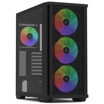 Zalman skříň Z10 Plus / ATX / 4x ARGB fan / 2xUSB 3.0 / USB-C / mesh panel / tvrzené sklo