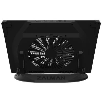 Zalman chladič notebooku ZM-NS3000 / pro notebooky do 17" / naklápěcí / USB Hub / USB / černý