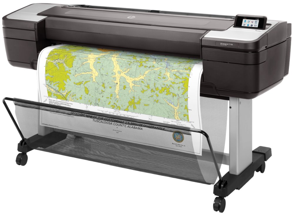 HP DesignJet T1700 PostScript - 44" tisk na velký formát - barva - tryskový - 1118 x 1676 mm - 2400 x 1200 dpi - až 0.55