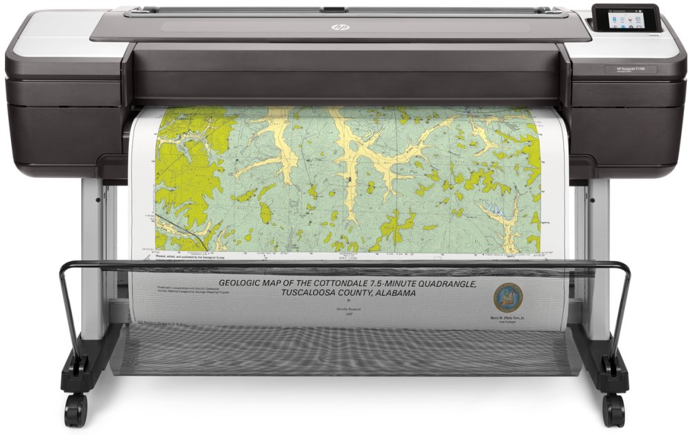 HP DesignJet T1700 PostScript - 44" tisk na velký formát - barva - tryskový - 1118 x 1676 mm - 2400 x 1200 dpi - až 0.55
