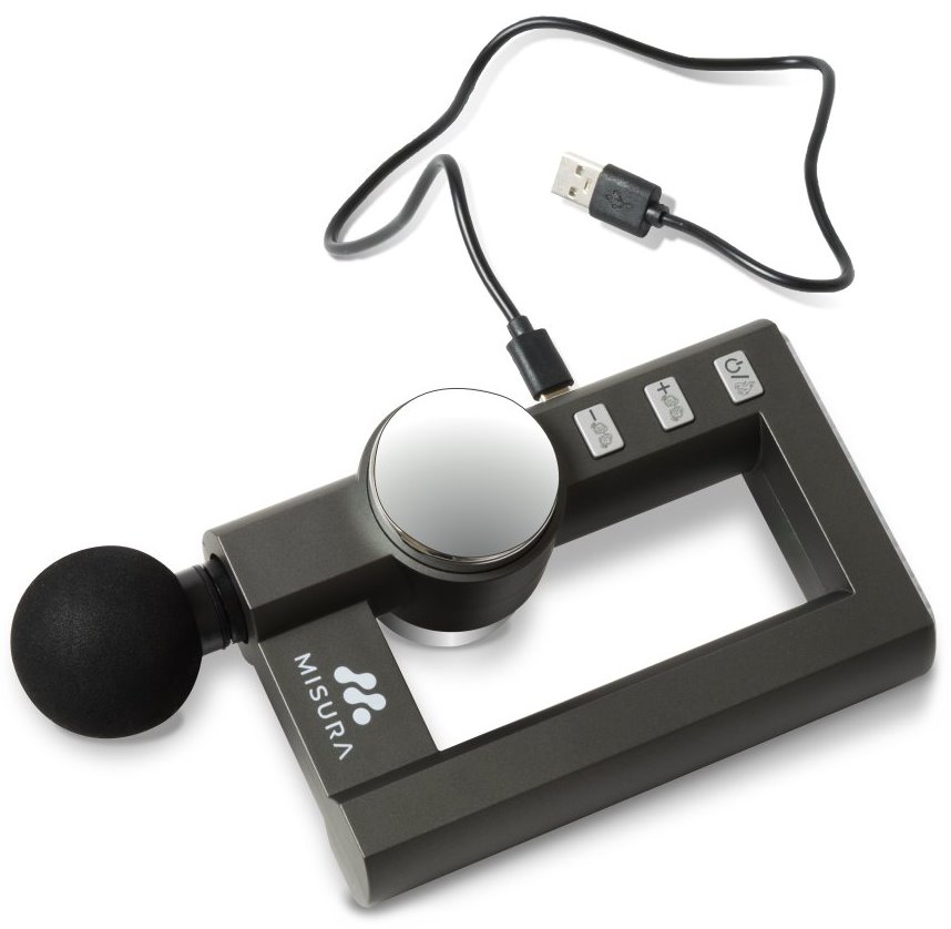 MISURA masážní pistole MB2 s funkcí nahřívání - šedá