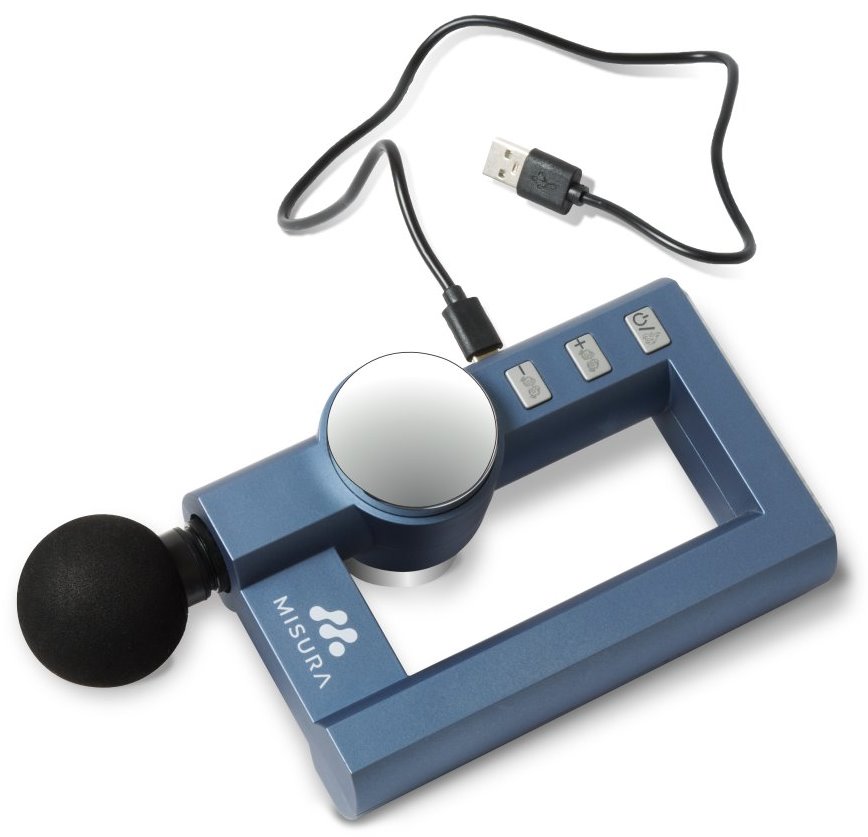 MISURA masážní pistole MB2 s funkcí nahřívání - modrá