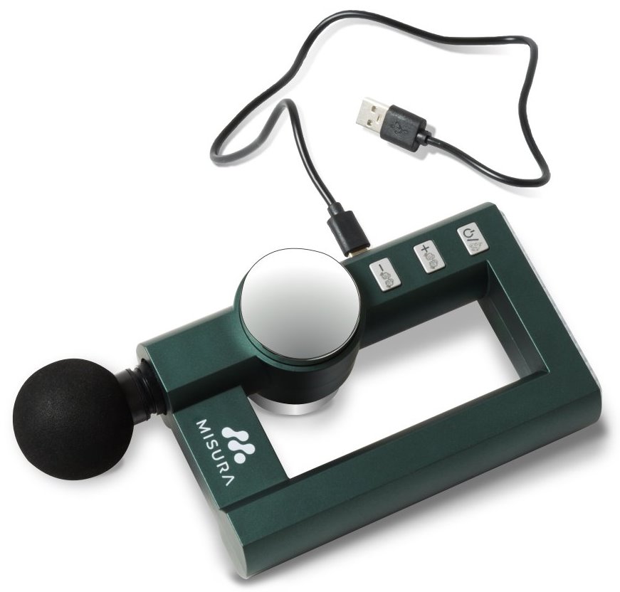 MISURA masážní pistole MB2 s funkcí nahřívání - zelená