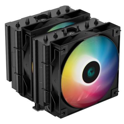 DEEPCOOL chladič AG620 BK ARGB / 2x 120mm fan / 6x heatpipes / PWM / pro Intel i AMD / černý
