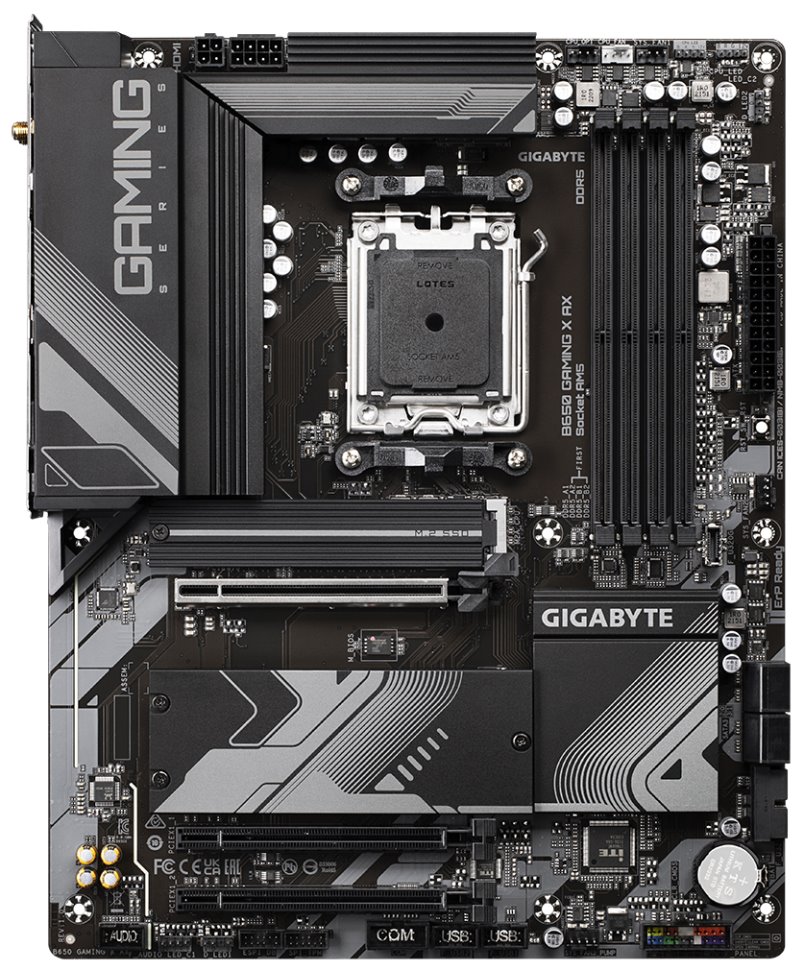 GIGABYTE B650 GAMING X AX / AMD B650 / AM5 / 4x DDR5 / 3x M.2 / USB-C / HDMI / DP / Wi-Fi / ATX