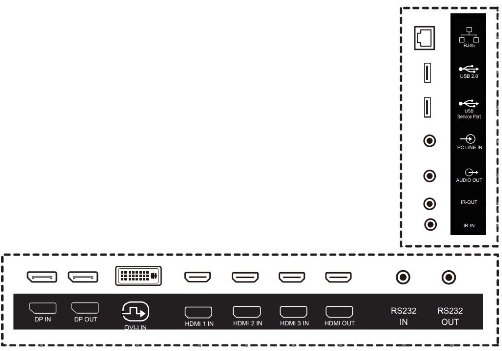 PHILIPS displej 85,6" 86BDL4511D / D-Line/ IPS/ 4K UHD/ 60Hz/ 8ms/ 24/7
