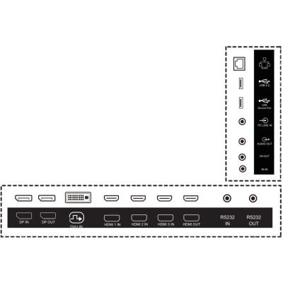 PHILIPS displej 85,6" 86BDL4511D / D-Line/ IPS/ 4K UHD/ 60Hz/ 8ms/ 24/7