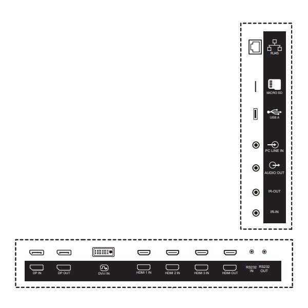PHILIPS displej 54,6" 55BDL3117P / P-Line/ VA/ 4K UHD/ 60Hz/ 8ms/ 24/7
