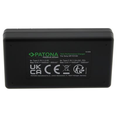 PATONA rychlonabíječka Foto Dual Sony NP-FZ100 + kabel