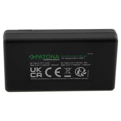 PATONA rychlonabíječka Foto Dual Olympus BLX-1 + kabel