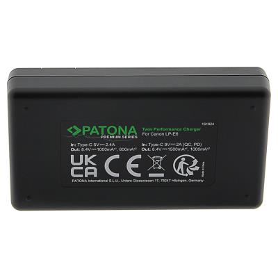 PATONA rychlonabíječka Foto Dual Canon LP-E6 + kabel