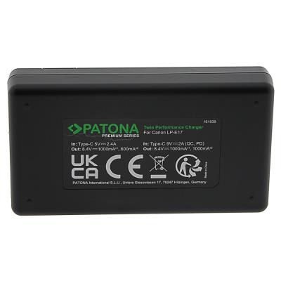 PATONA rychlonabíječka Foto Dual Canon LP-E17 + kabel