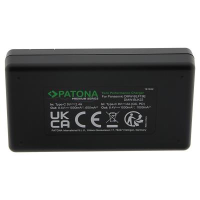 PATONA rychlonabíječka Foto Dual Panasonic DMW-BLF19 + kabel