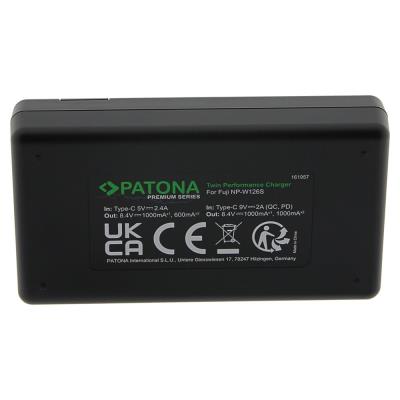 PATONA rychlonabíječka Foto Dual Fuji NP-W126 + kabel
