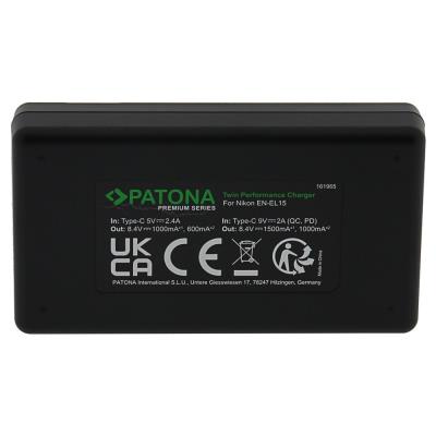 PATONA rychlonabíječka Foto Dual Nikon EN-EL15 + kabel