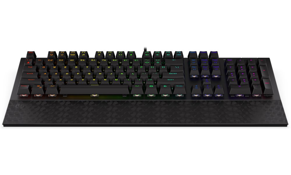 Endorfy herní klávesnice Omnis Kailh BL RGB / USB / blue switch / drátová /mechanická/US layout/černá RGB