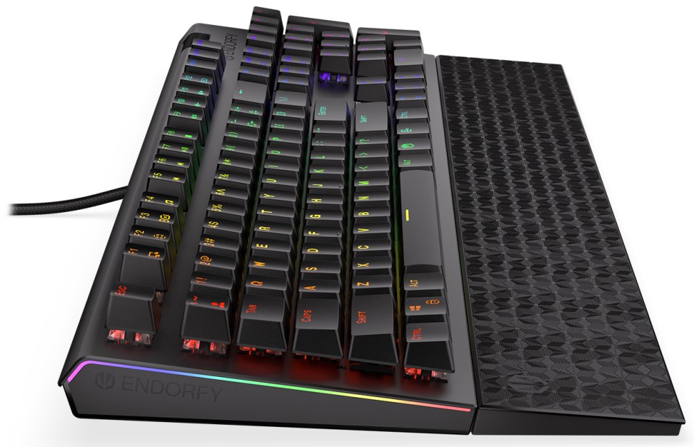 Endorfy herní klávesnice Omnis Kailh BL RGB / USB / blue switch / drátová /mechanická/US layout/černá RGB