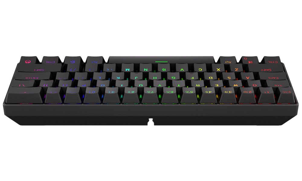 Endorfy herní klávesnice Thock Compact BR RGB /USB/ brown sw. / bezdrátová / mechanická / US layout / mini /černá RGB