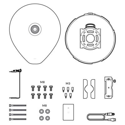 Ubiquiti AirFiber 60 XR - 60 GHz rádio (57-71GHz), PtP, 45 dBi, SFP+ port, 5 GHz záloha, 2.7+ Gbps propustnost