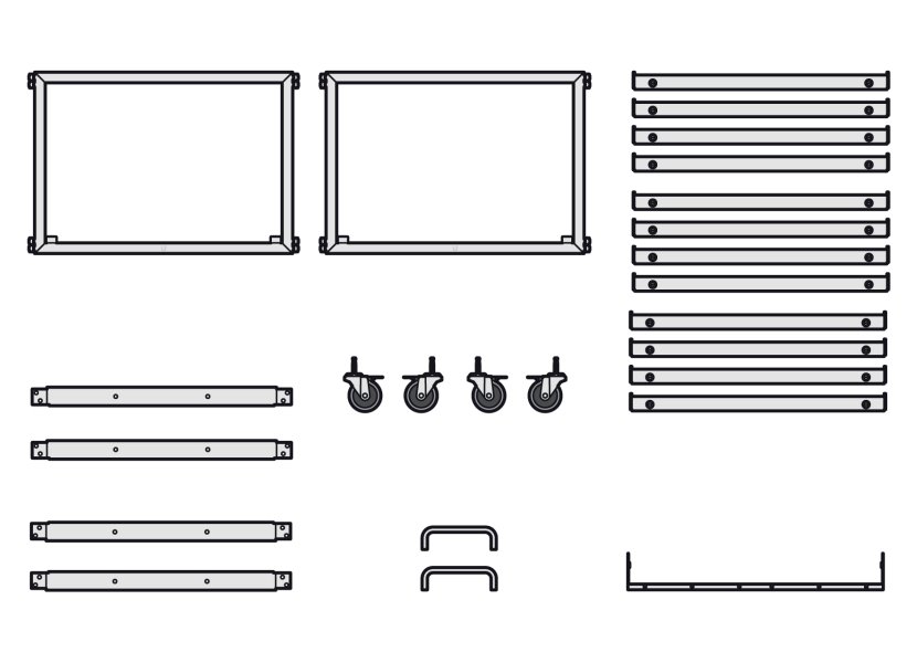 Ubiquiti UniFi Mini rack - rozvaděč, výška 6U, otevřený, 19"