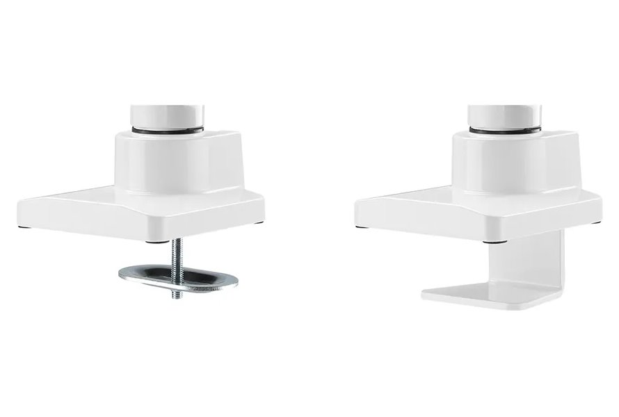 Neomounts Select NM-D775WHITEPLUS/Držák zakřiv. displeje/na stůl/10-49"/svorka/VESA 100X100/nosn. 10kg/plyn. píst/bilý