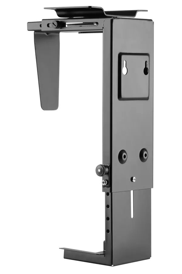 Neomounts Select NM-CPU100BLACK/Držák na PC/pod stůl/na stěnu/výška PC: 30-53 cm/šírka PC: 9-20 cm /otáčení 360°/černý