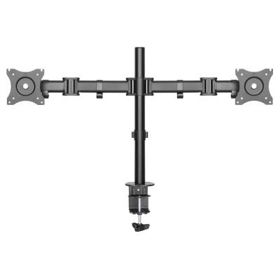 Neomounts Select NM-D135DBLACK/Držák displeje/na stůl/10-27"/svorka+průchodka/VESA 100X100/nosn. 2x 8kg/2 displeje/černý