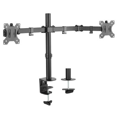 Neomounts FPMA-D550DBLACK/Držák displeje/na stůl/10-32"/svorka/VESA 100X100/nosn. 2x 8kg/2 displeje/černý