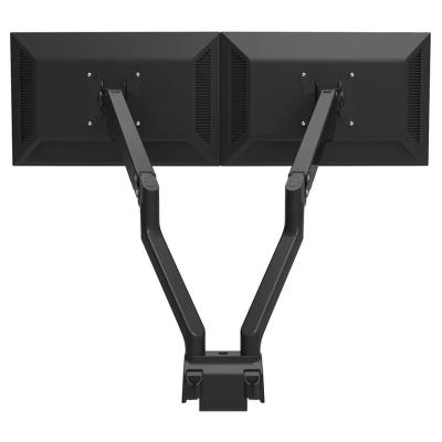 Neomounts FPMA-D750DBLACK2/Držák displeje/na stůl/10-32"/svorka/VESA 100X100/nosn. 2x8kg/plynový píst/2 displeje/černý