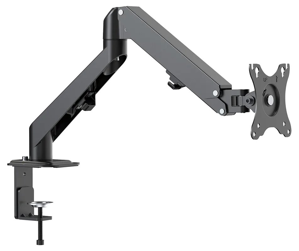 Neomounts DS70-700BL1/Držák displeje/na stůl/17-27"/svorka/VESA 100X100/nosn. 7kg/plynový píst/1 displej/černý