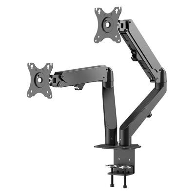 Neomounts DS70-700BL2/Držák displeje/na stůl/17-27"/svorka/VESA 100X100/nosn. 2x7kg/plynový píst/2 displeje/černý