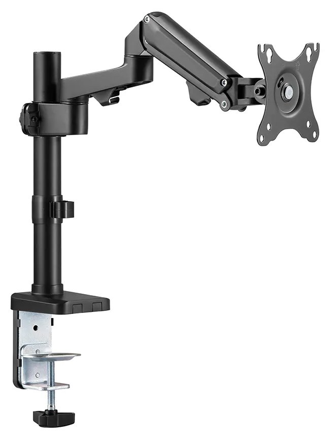 Neomounts DS70-750BL1/Držák displeje/tyč na stůl/17-27"/svorka/VESA 100X100/nosn. 7kg/plynový píst/1 displej/černý