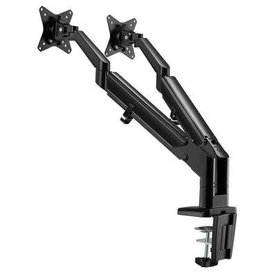 Neomounts DS70-810BL2/Držák displeje/na stůl/17-32"/svorka/VESA 100X100/nosn. 2x9kg/plyn. píst/ultra tenký/2 disp./černý