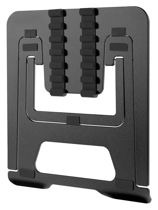 Neomounts NSLS085BLACK/Držák na notebook,tablet/na stůl/10-17"/nosn. 5kg/ 6 různých výškových poloh/skládací/černý