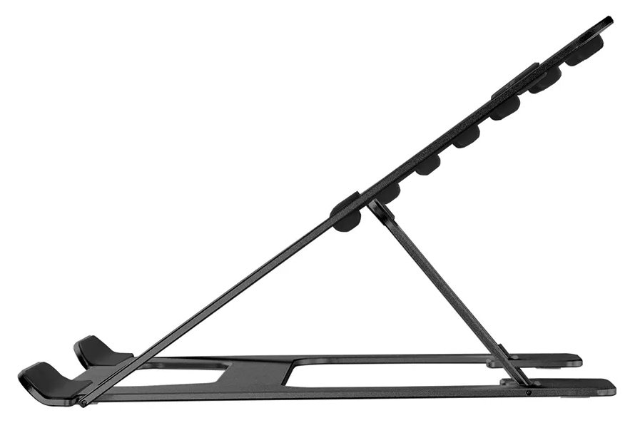 Neomounts NSLS085BLACK/Držák na notebook,tablet/na stůl/10-17"/nosn. 5kg/ 6 různých výškových poloh/skládací/černý