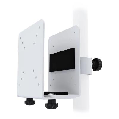 Neomounts THINCLIENT-10/Držák na mini PC/na držák displeje/VESA 100x100 /nosn. 10 kg/nastavení šírky 9-20 cm/bílý