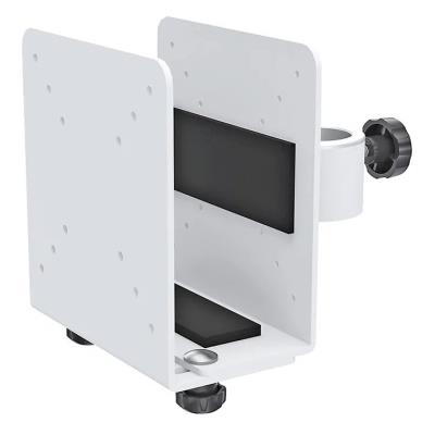 Neomounts THINCLIENT-10/Držák na mini PC/na držák displeje/VESA 100x100 /nosn. 10 kg/nastavení šírky 9-20 cm/bílý