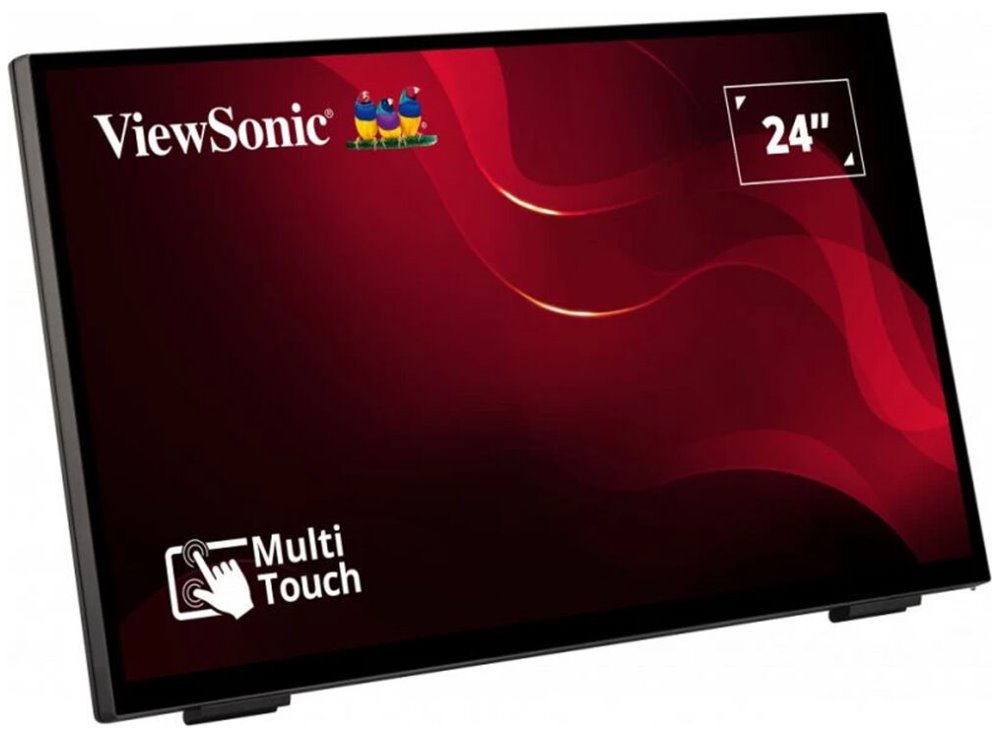 ViewSonic TD2465 / 24"/ Touch/ VA / 16:9/ 1920x1080/ 7ms/ 250cd/m2/ DP/ HDMI/ VGA/ USB/ Repro