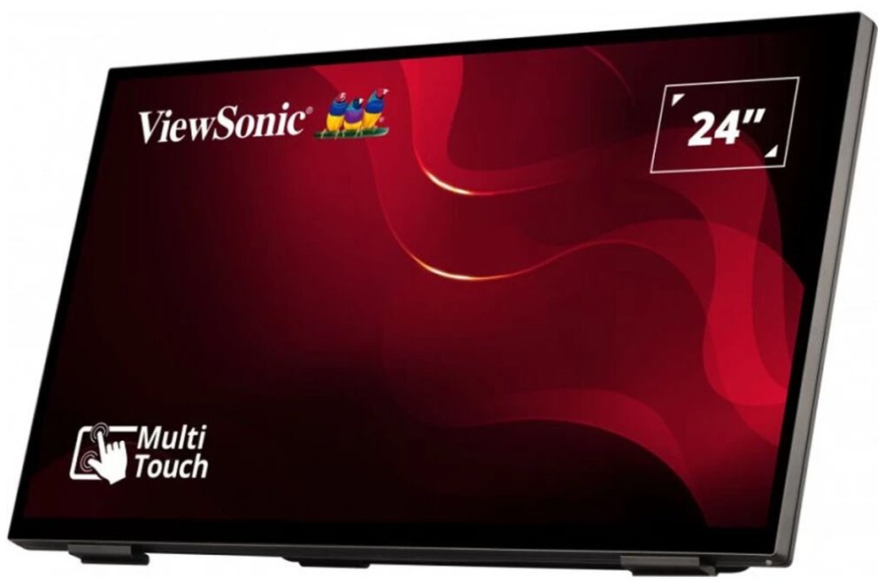 ViewSonic TD2465 / 24"/ Touch/ VA / 16:9/ 1920x1080/ 7ms/ 250cd/m2/ DP/ HDMI/ VGA/ USB/ Repro